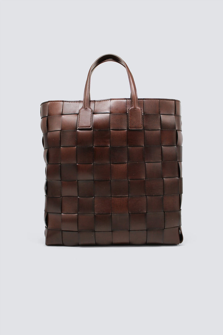 Dragon Diffusion - Pino Dark Brown - Woven Leather Bag Handmade