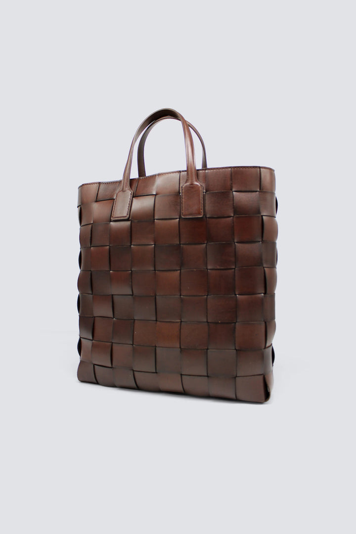 Dragon Diffusion - Pino Dark Brown - Woven Leather Bag Handmade