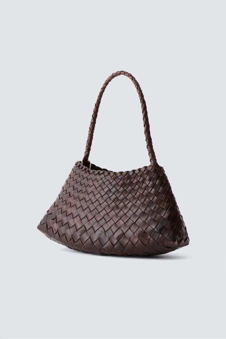 Dragon Diffusion - Woven Leather Bag Handmade - Rosanna Dark Brown