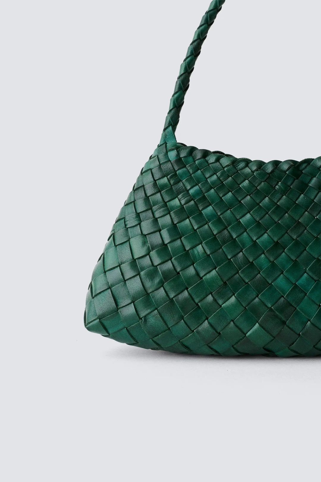 Dragon Diffusion - Woven Leather Bag Handmade - Rosanna Forest Green