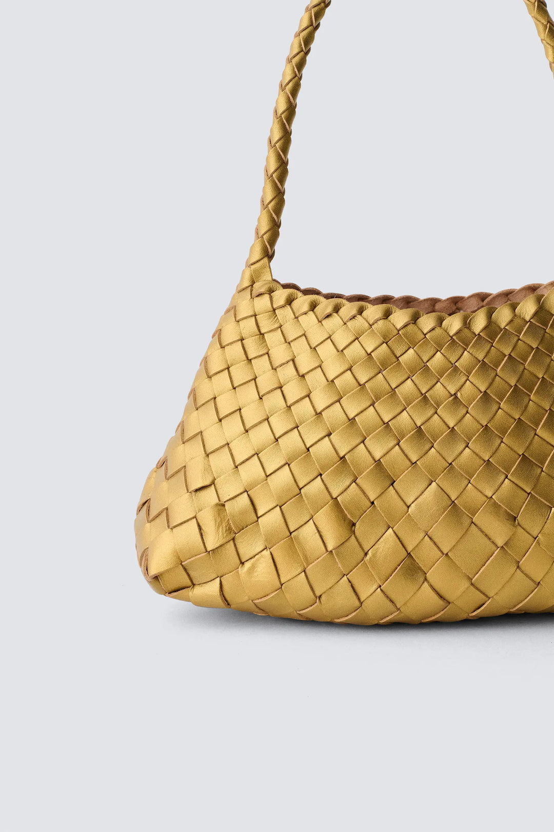 Dragon Diffusion - Woven Leather Bag Handmade - Rosanna Gold