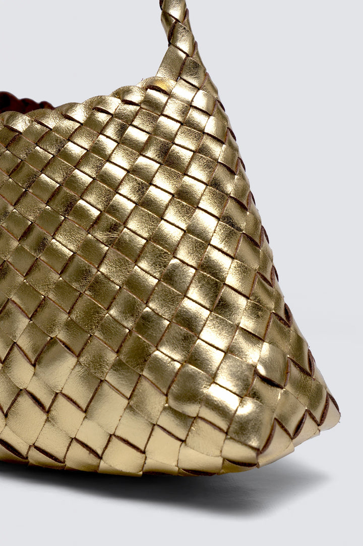 Dragon Diffusion -  Rosanna Gold - Woven Leather Bag Handmade