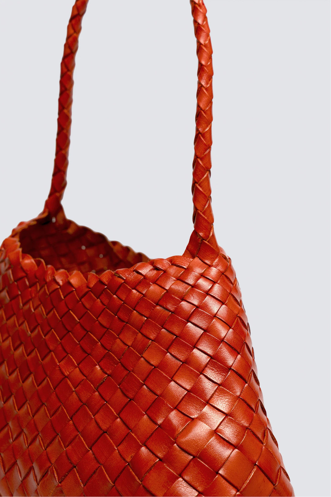 Dragon Diffusion - Rosanna Naranja - Woven Leather Bag Handmade