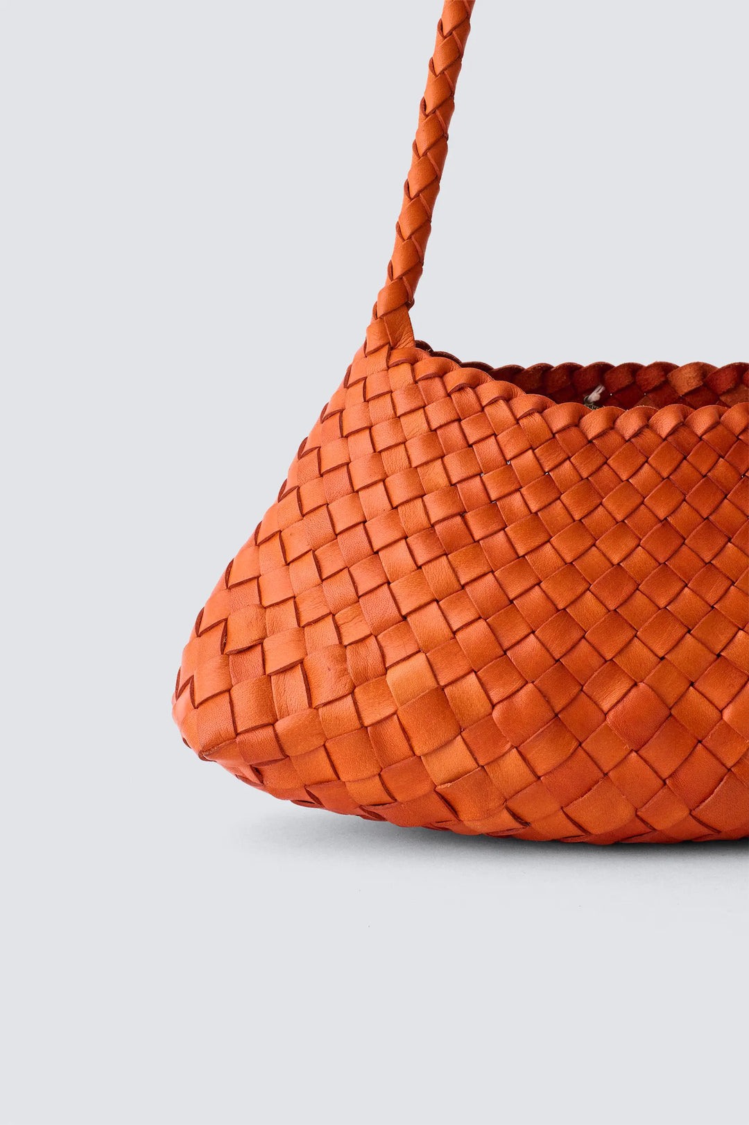 Dragon Diffusion - Woven Leather Bag Handmade - Rosanna Orange