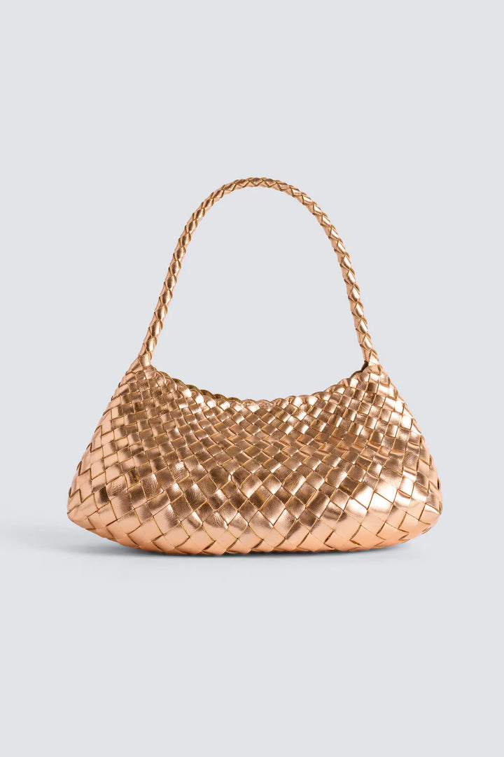 Dragon Diffusion - Rosanna Rose Gold - Woven Leather Bag Handmade