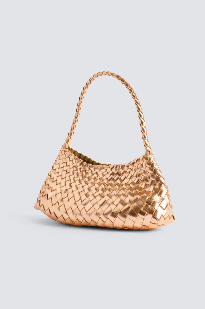 Dragon Diffusion - Rosanna Rose Gold - Woven Leather Bag Handmade