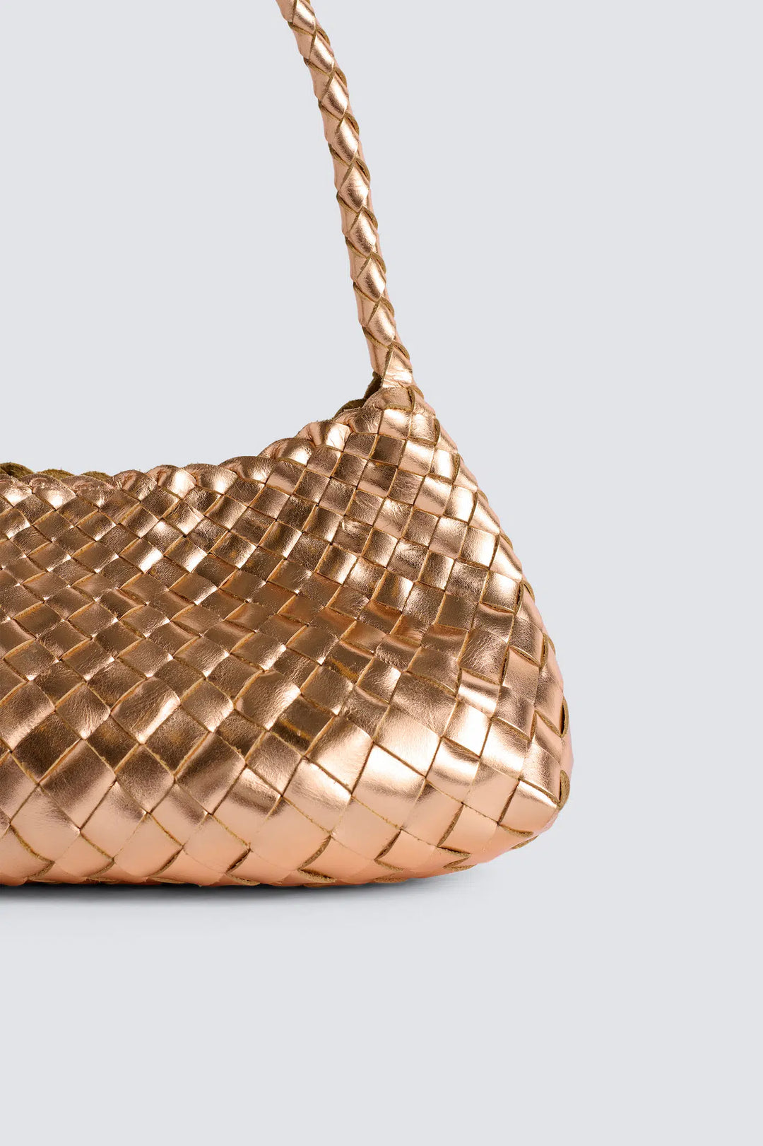 Dragon Diffusion - Rosanna Rose Gold - Woven Leather Bag Handmade