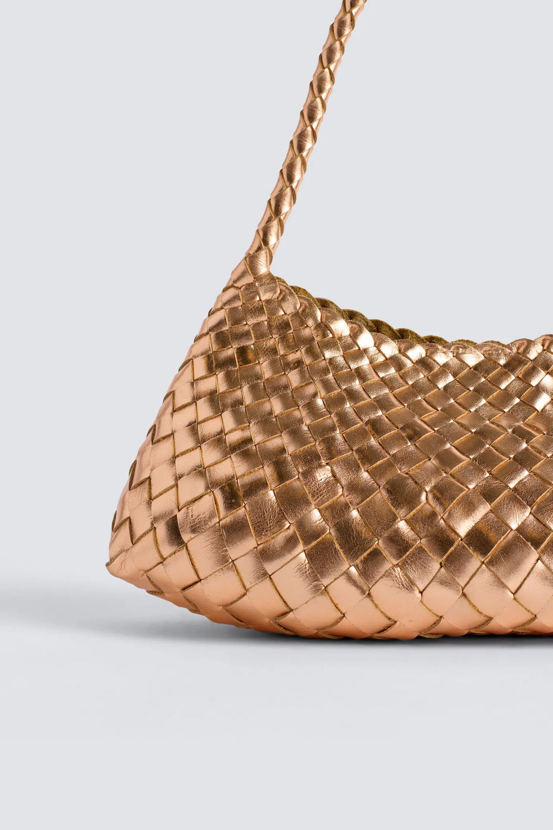 Dragon Diffusion - Rosanna Rose Gold - Woven Leather Bag Handmade