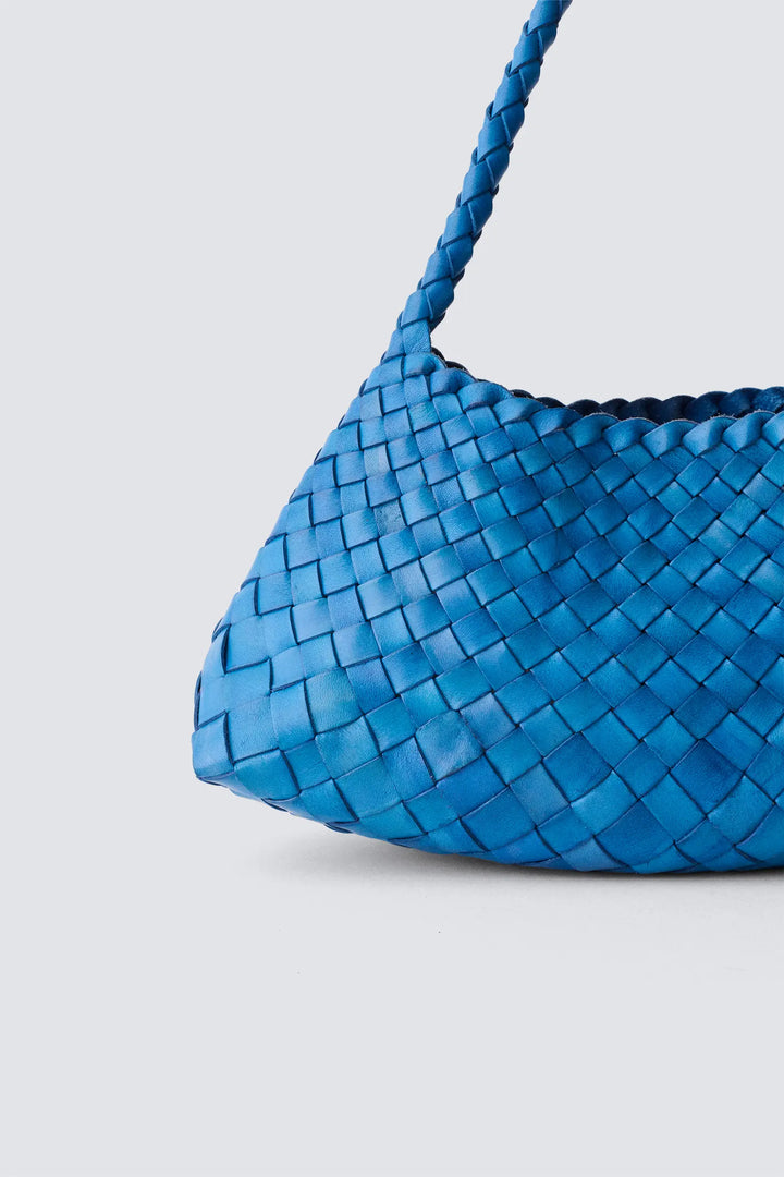 Dragon Diffusion - Woven Leather Bag Handmade - Rosanna Steel Blue