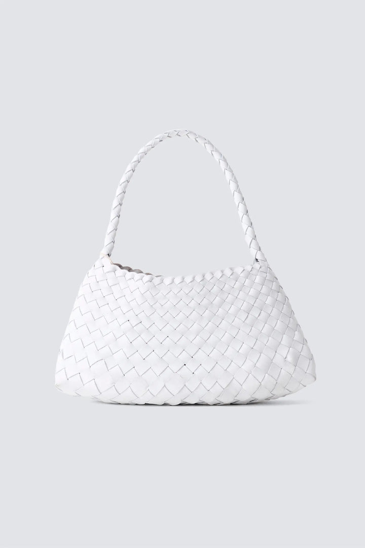 Dragon Diffusion - Woven Leather Bag Handmade - Rosanna White
