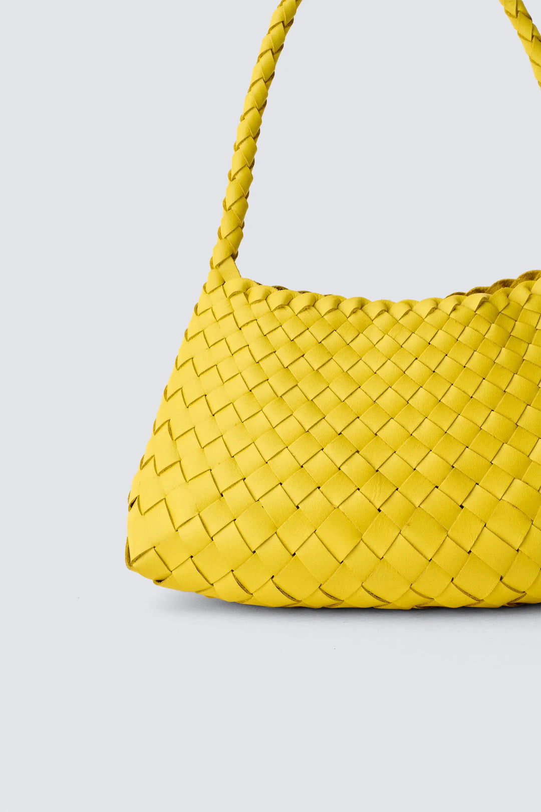 Dragon Diffusion - Woven Leather Bag Handmade - Rosanna Yellow