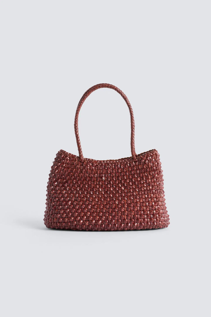 Dragon Diffusion - S.Croce Cactus Bruciato - Woven Leather Bag Handmade