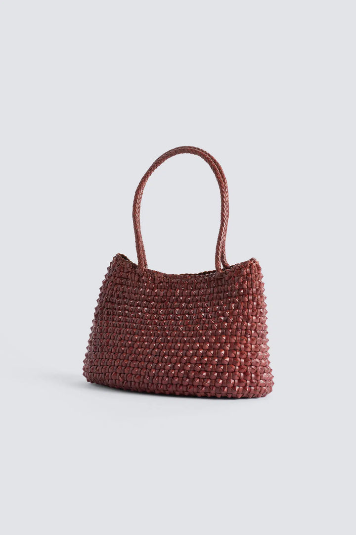 Dragon Diffusion - S.Croce Cactus Bruciato - Woven Leather Bag Handmade