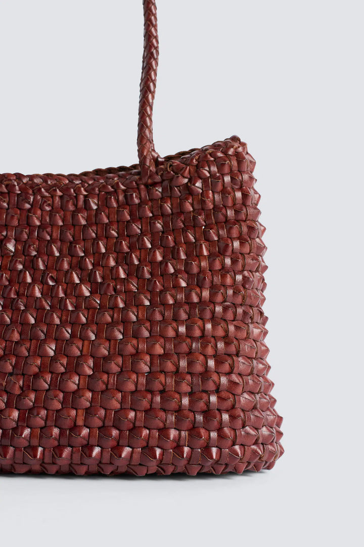 Dragon Diffusion - S.Croce Cactus Bruciato - Woven Leather Bag Handmade