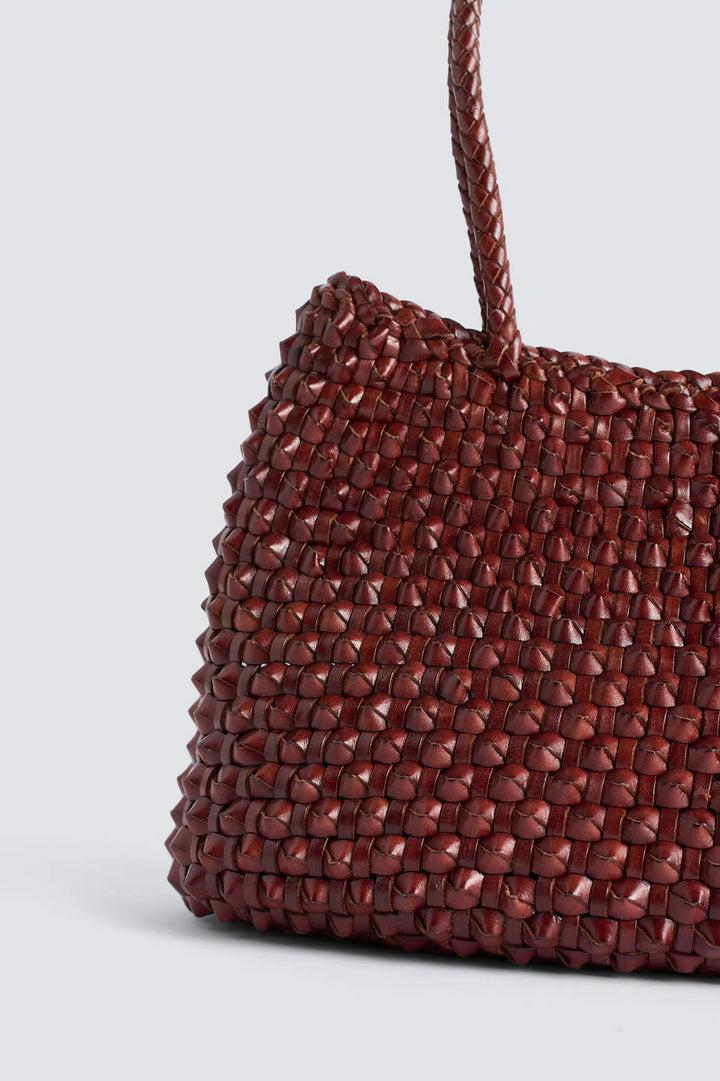 Dragon Diffusion - S.Croce Cactus Bruciato - Woven Leather Bag Handmade