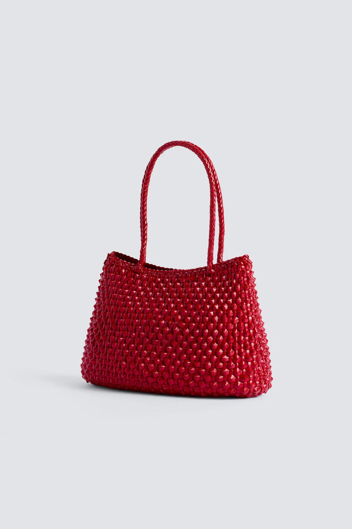 Dragon Diffusion - S.Croce Cactus Poppy Red - Woven Leather Bag Handmade