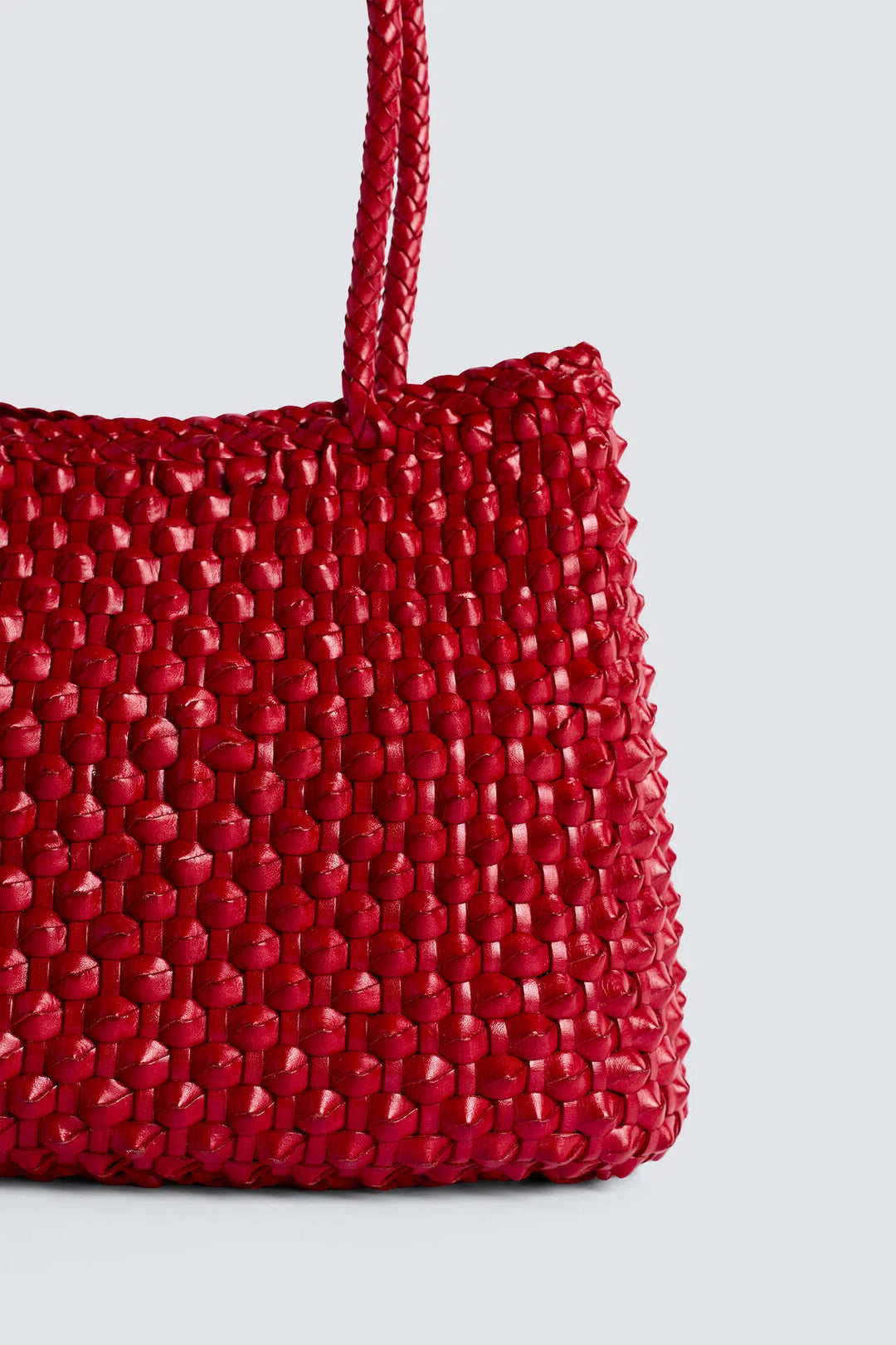 Dragon Diffusion - S.Croce Cactus Poppy Red - Woven Leather Bag Handmade