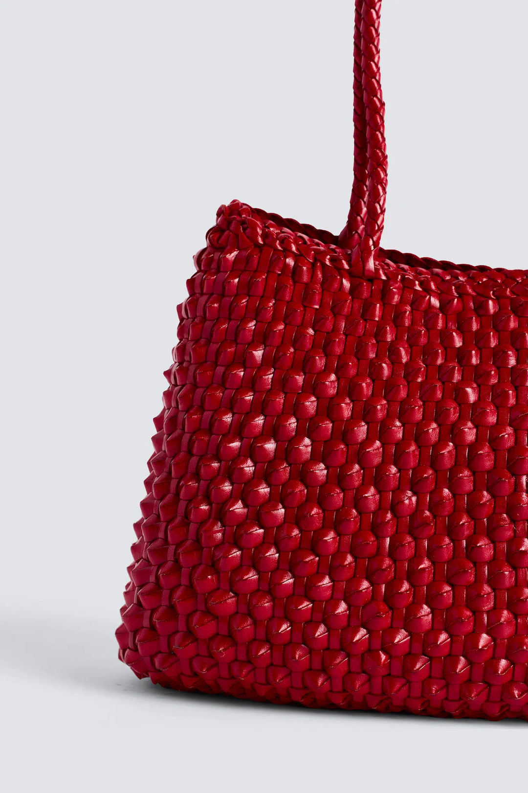 Dragon Diffusion - S.Croce Cactus Poppy Red - Woven Leather Bag Handmade