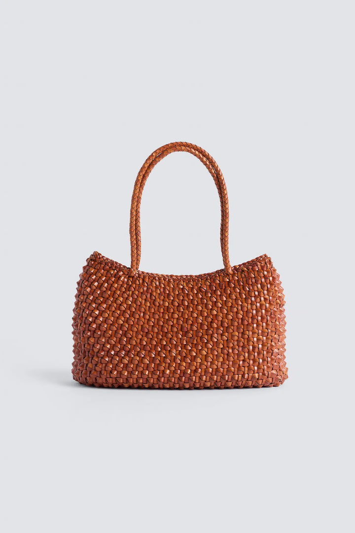 Dragon Diffusion - S.Croce Cactus Tan - Woven Leather Bag Handmade