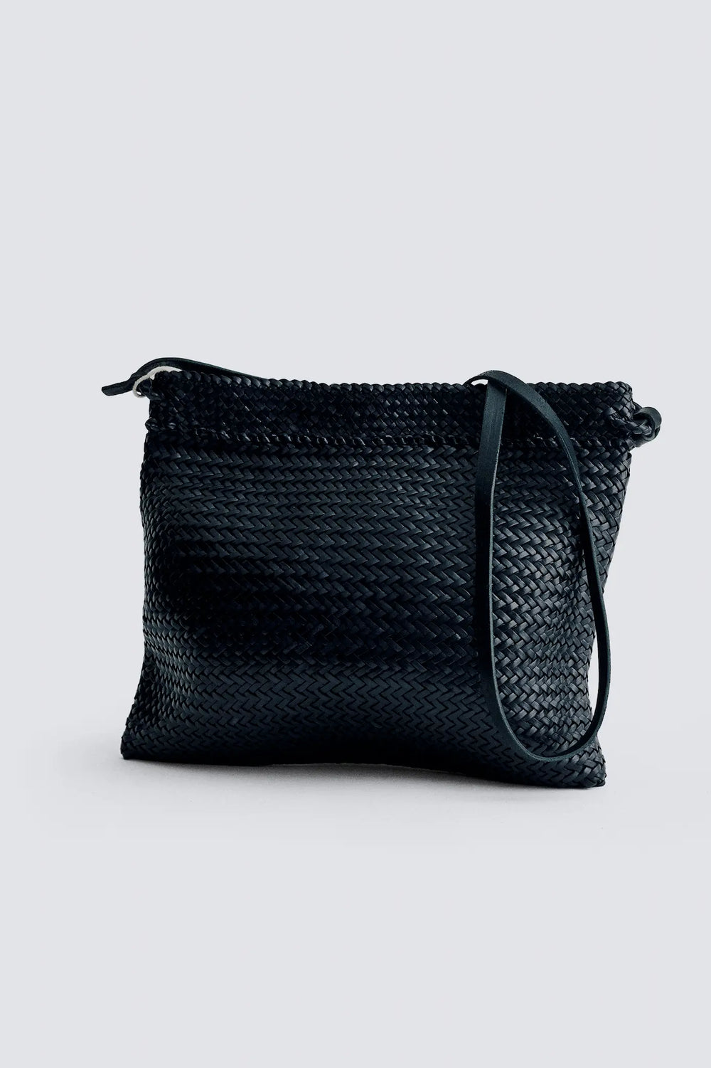 Dragon Diffusion - Sacoche Black - Woven Leather Bag Handmade