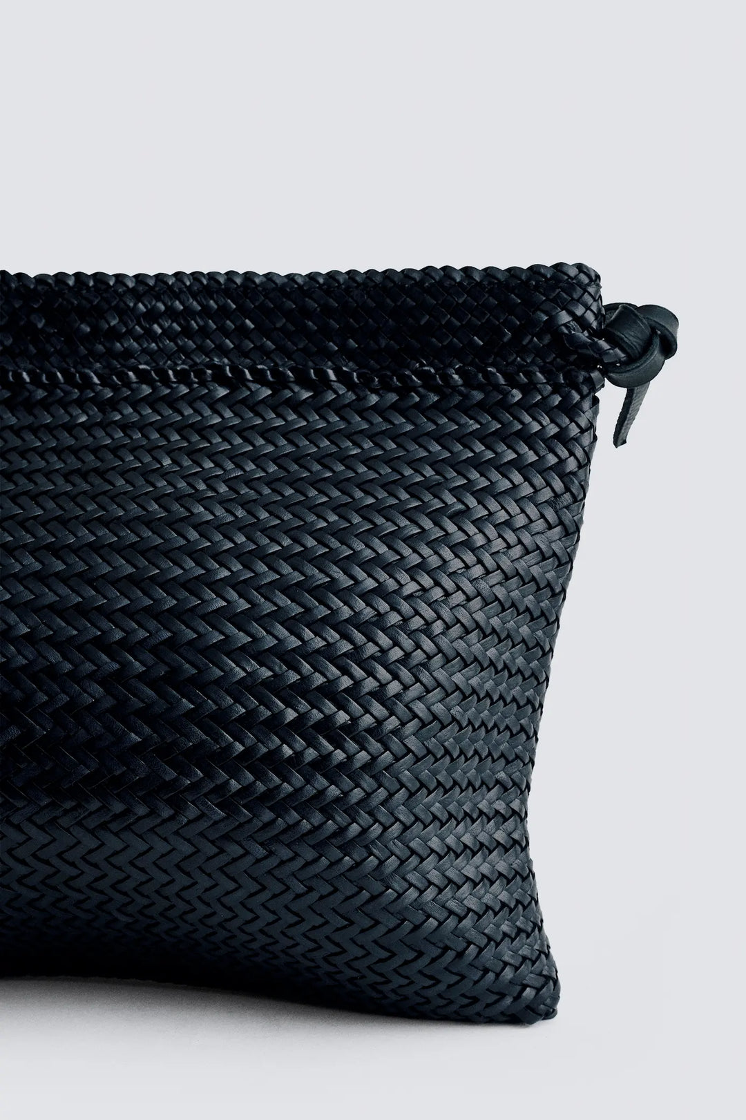 Dragon Diffusion - Sacoche Black - Woven Leather Bag Handmade