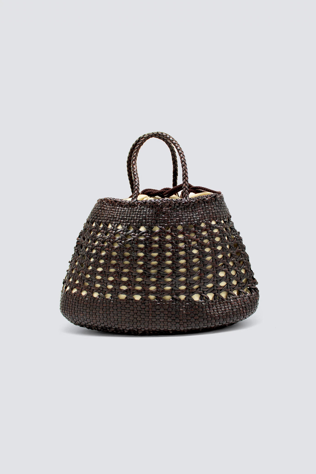 Dragon Diffusion - Santa Cano Dark Brown - Woven Leather Bag Handmade