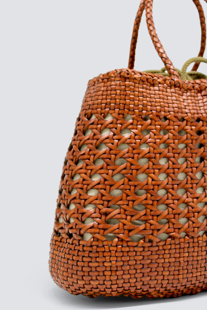 Dragon Diffusion - Santa Cano Tan - Woven Leather Bag Handmade