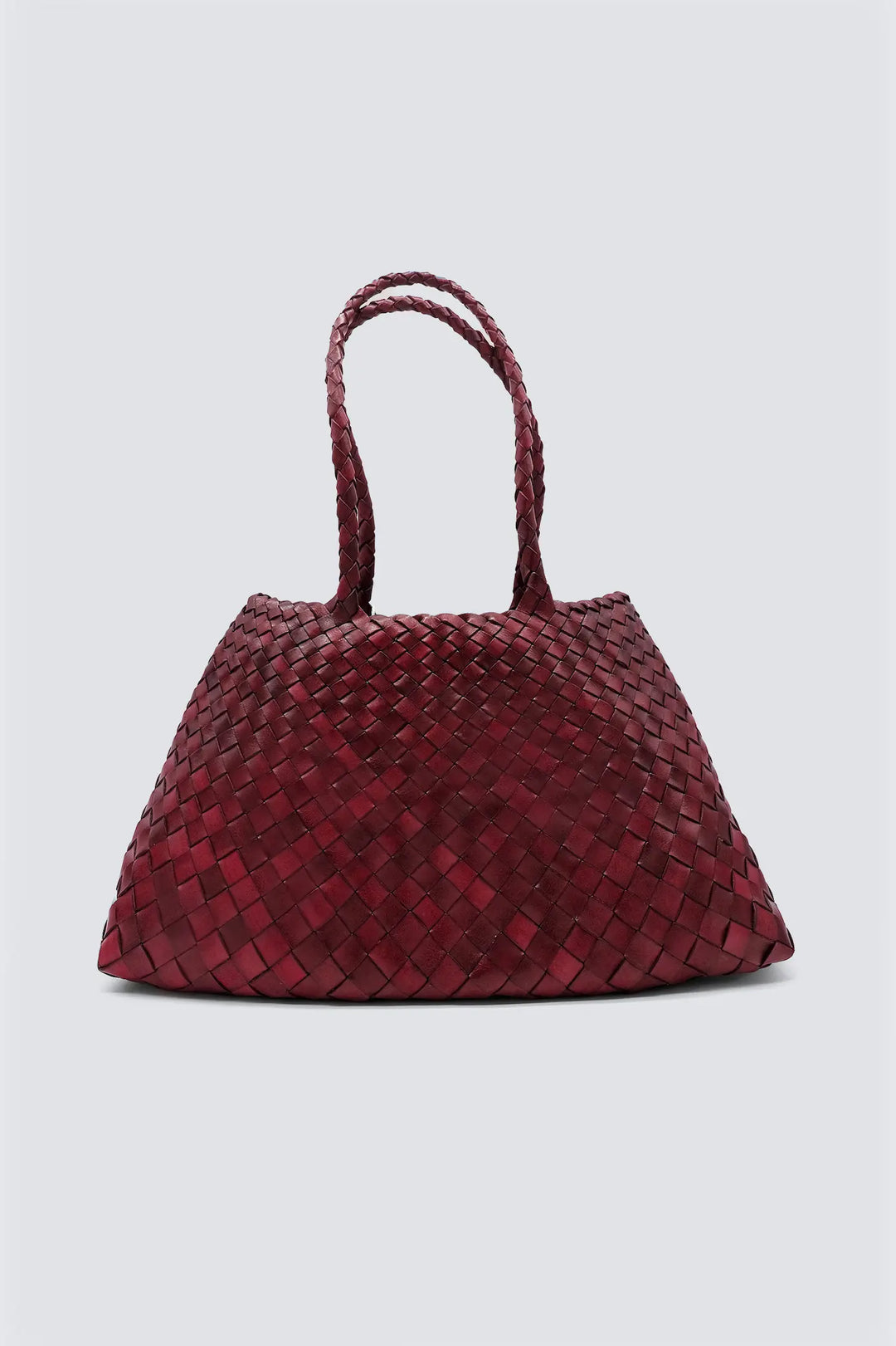 Dragon Diffusion - Santa Croce Big Bordo - Woven Leather Bag Handmade