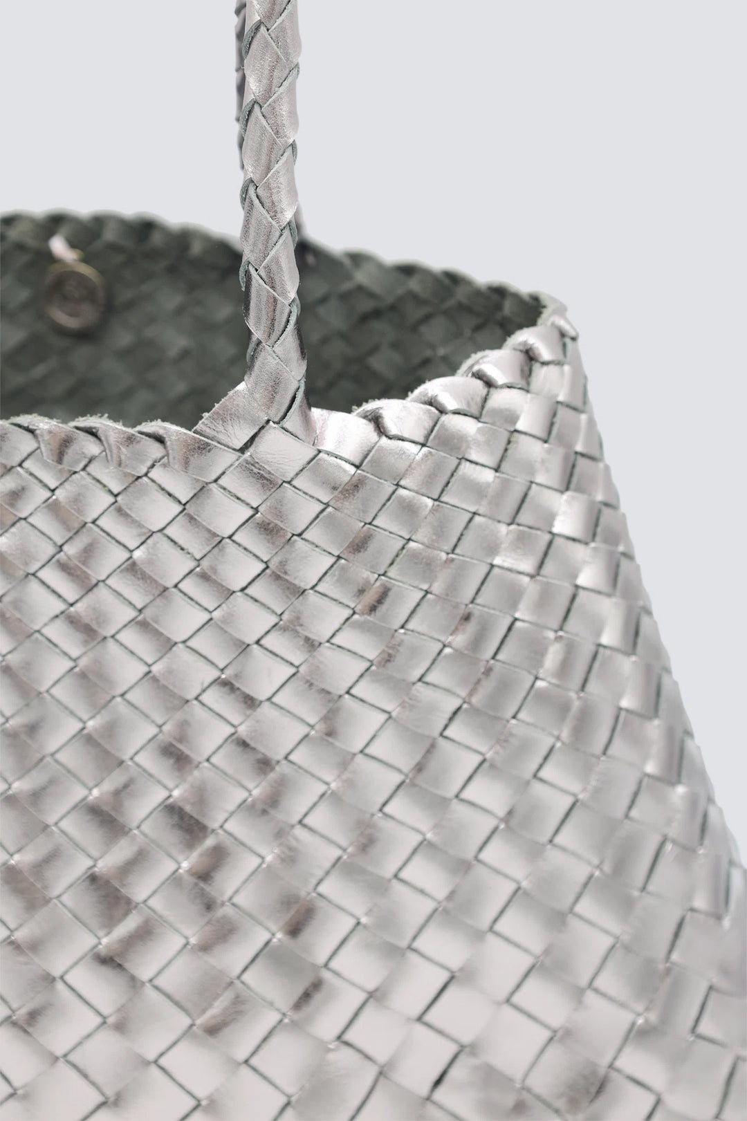 Dragon Diffusion - Woven Leather Bag - Santa Croce Big Covert Foil