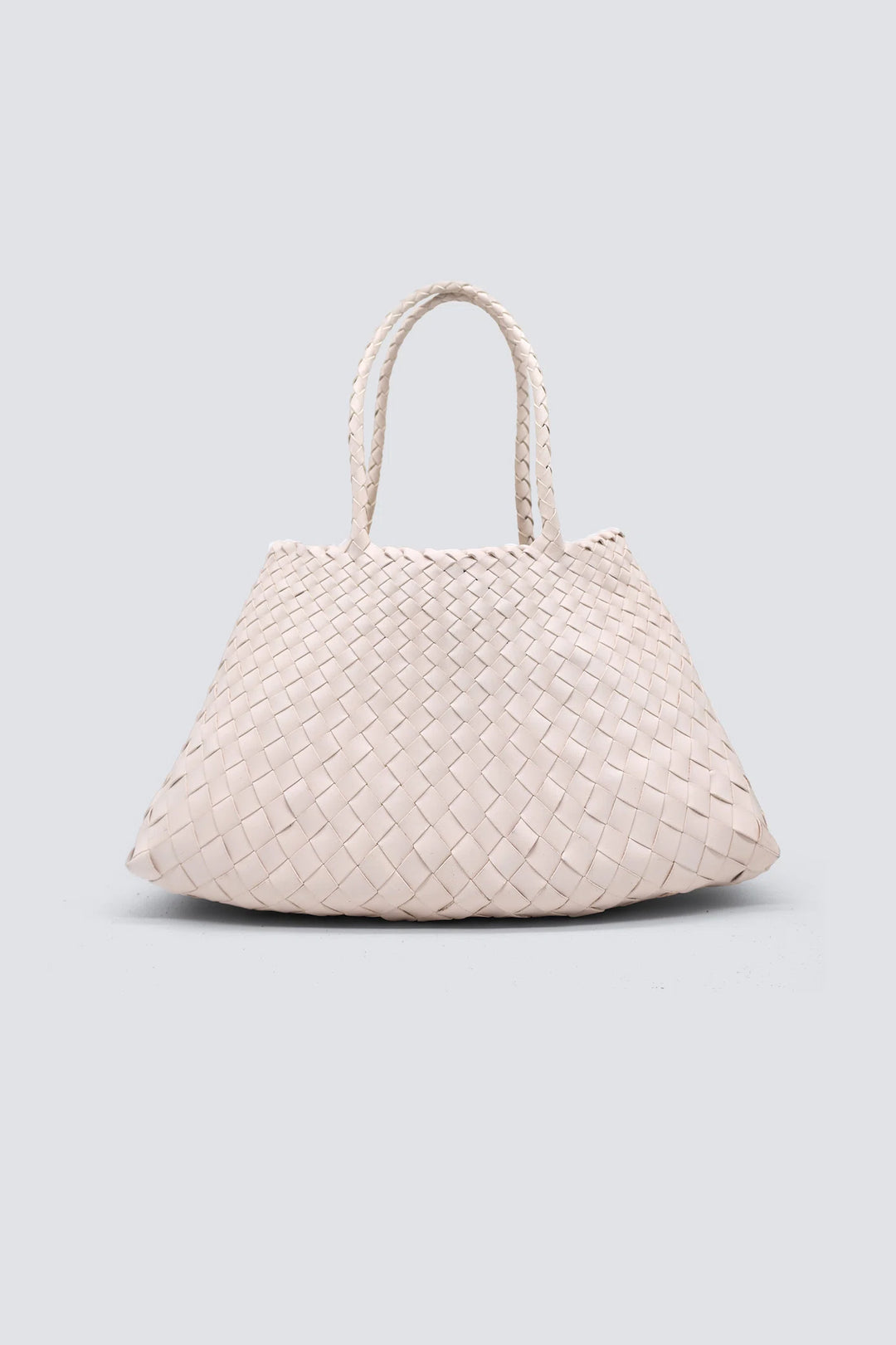 Dragon Diffusion - Woven Leather Bag - Santa Croce Big Sand