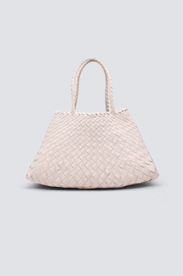 Dragon Diffusion - Woven Leather Bag - Santa Croce Big Sand