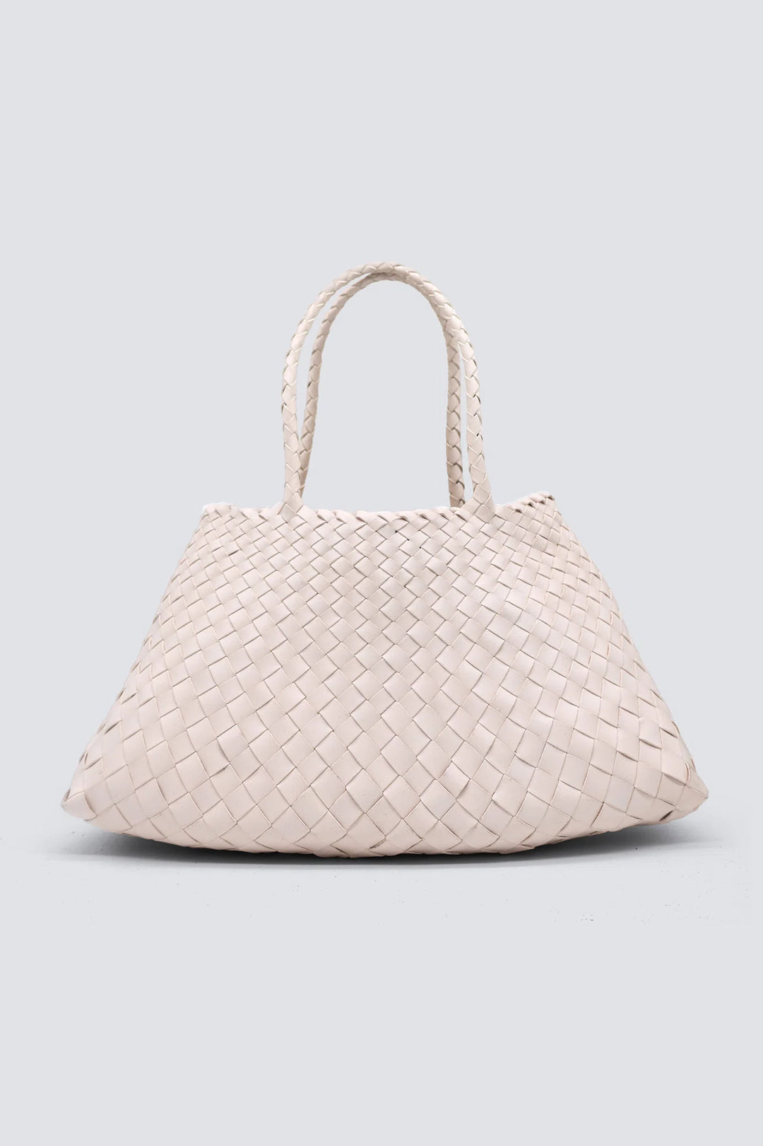 Dragon Diffusion - Woven Leather Bag - Santa Croce Big Sand