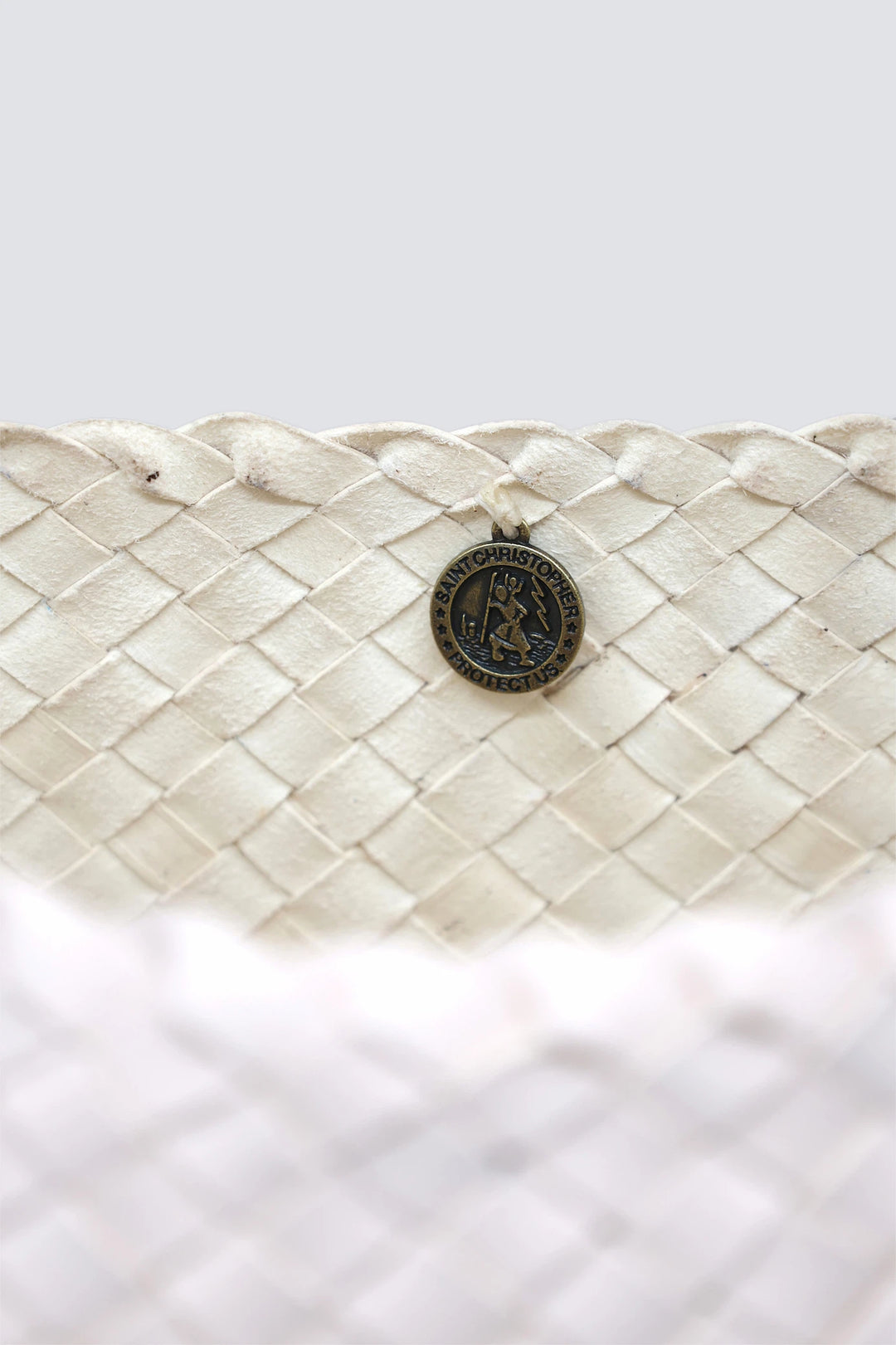 Dragon Diffusion - Woven Leather Bag - Santa Croce Big Sand