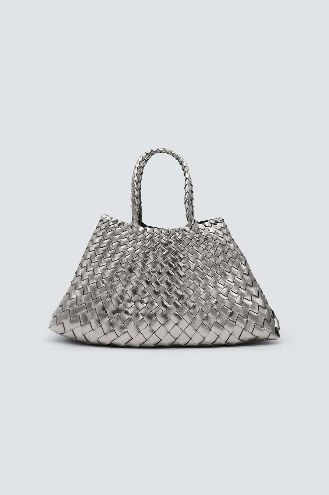 Dragon Diffusion - Woven Leather Bag - Santa Croce Small Covert Foil
