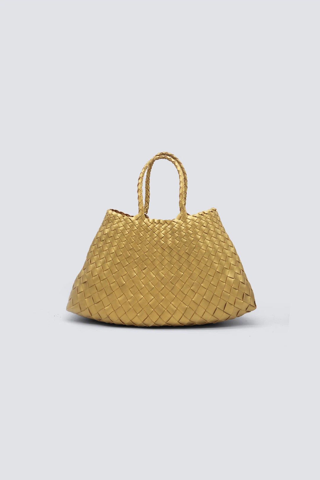 Dragon Diffusion - Woven Leather Bag - Santa Croce Small Gold