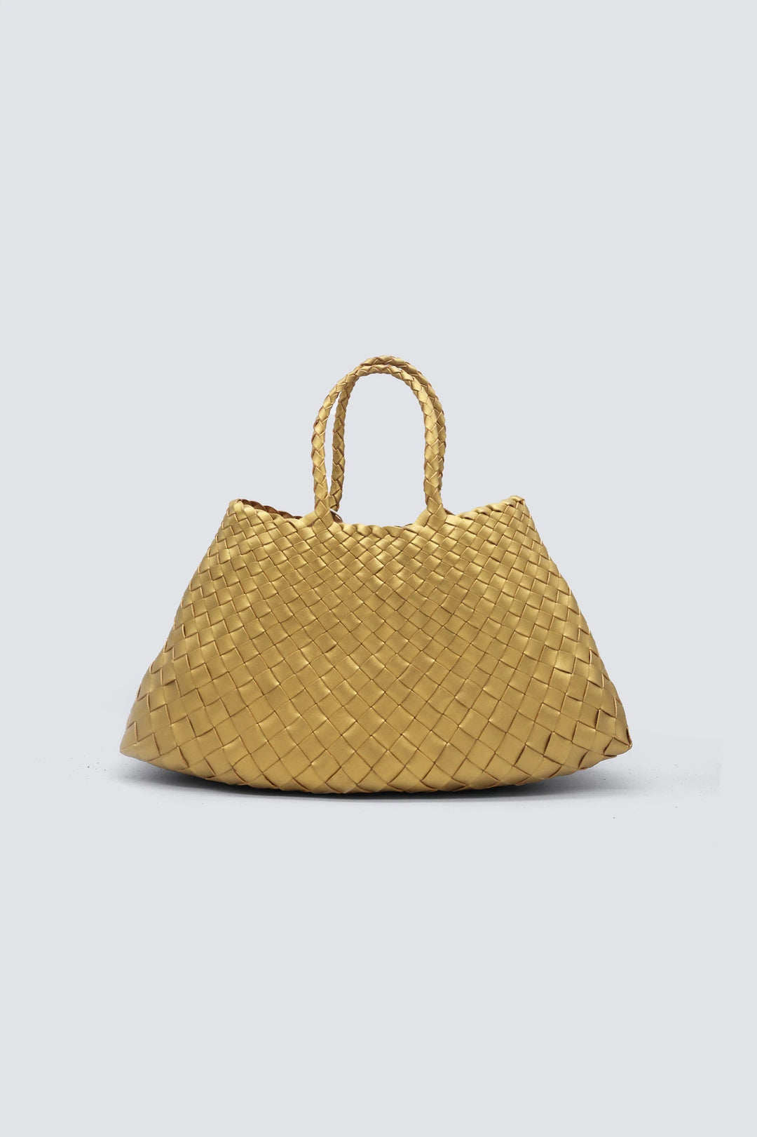 Dragon Diffusion - Woven Leather Bag - Santa Croce Small Gold