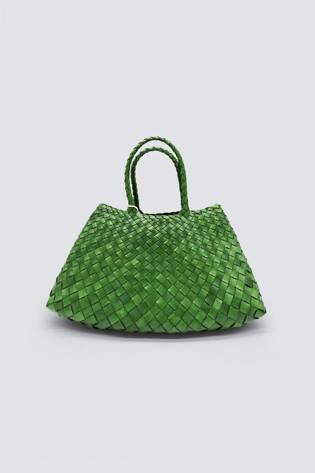 Dragon Diffusion - Woven Leather Bag - Leaf Green