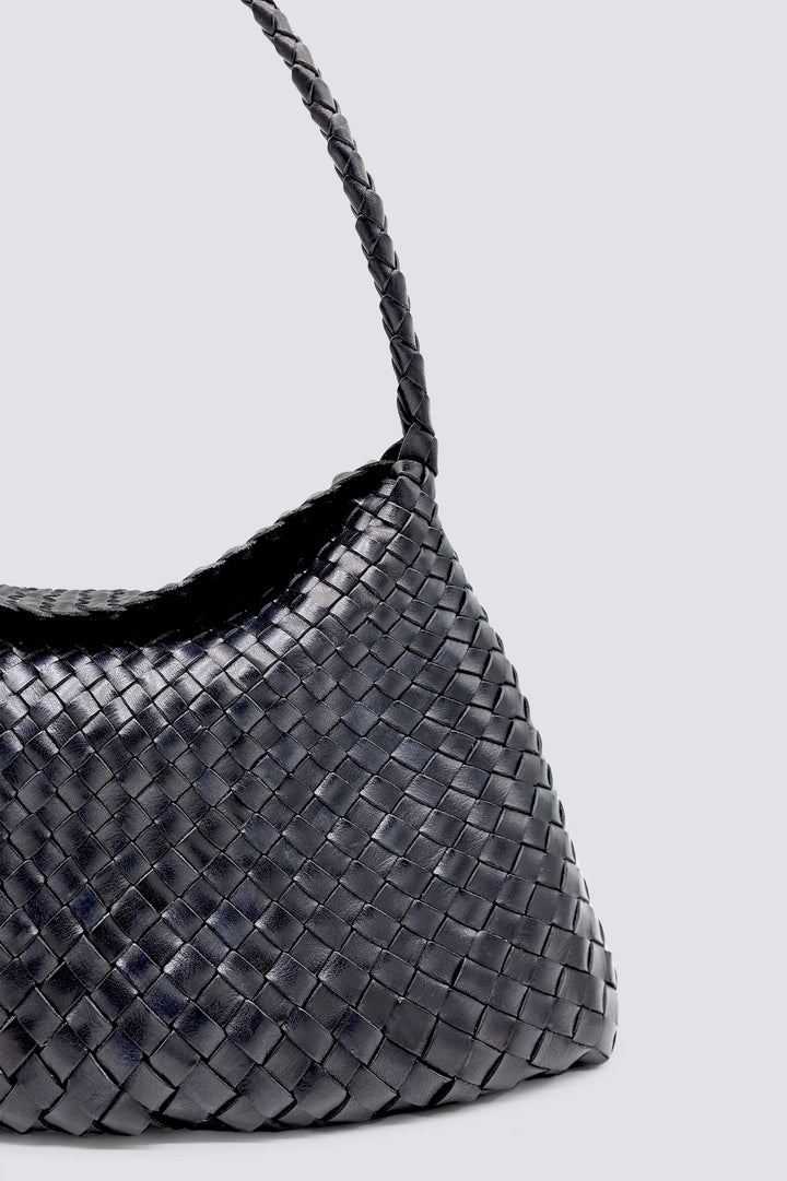 Dragon Diffusion - Woven Leather Bag - Santa Maria Black