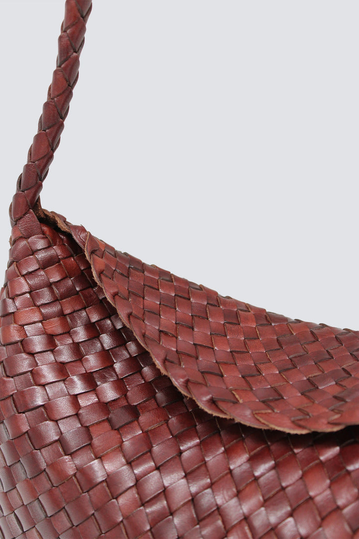 Dragon Diffusion - Santa Maria Bruciato - Woven Leather Bag Handmade