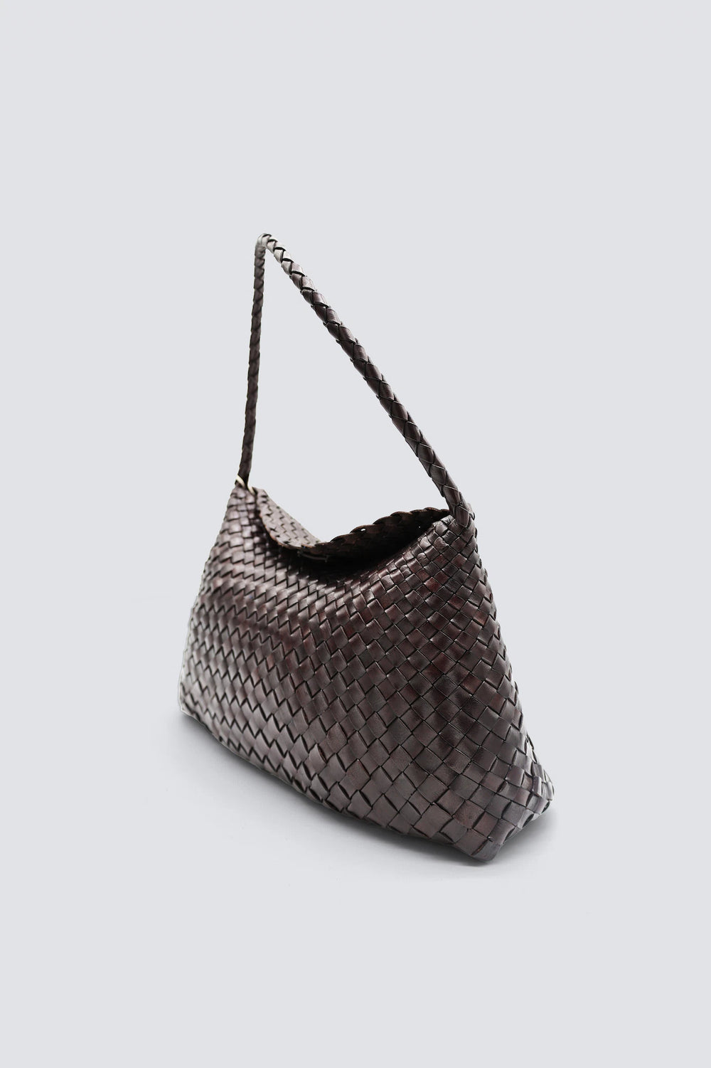 Dragon Diffusion - Woven Leather Bag - Santa Maria Dark Brown