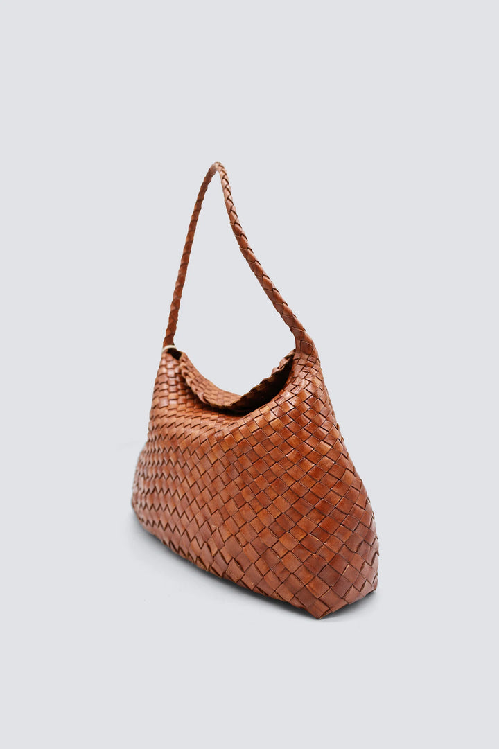 Dragon Diffusion - Leather Woven Bag - Santa Maria Tan