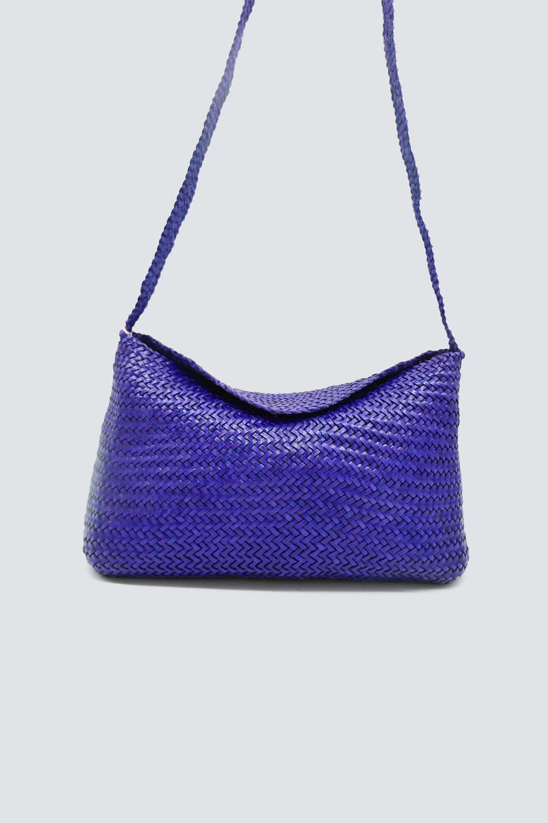 Dragon Diffusion - Woven Leather Bag - Santa Marta Deep Purple