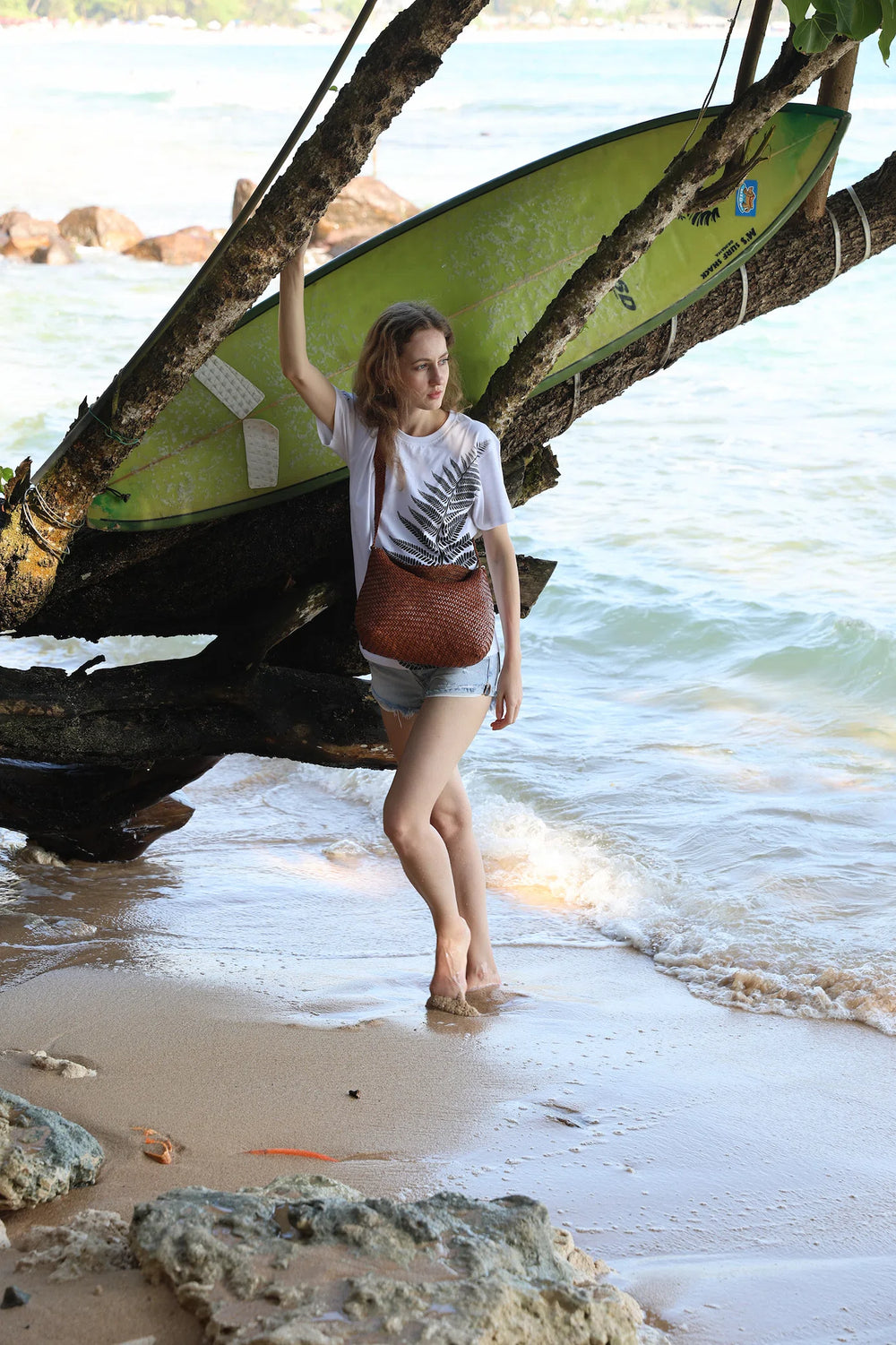 Dragon Diffusion - Woven Leather Bag - Santa Marta Tan