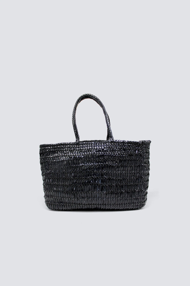 Dragon Diffusion - Terrafino Black - Woven leather Bag Handmade