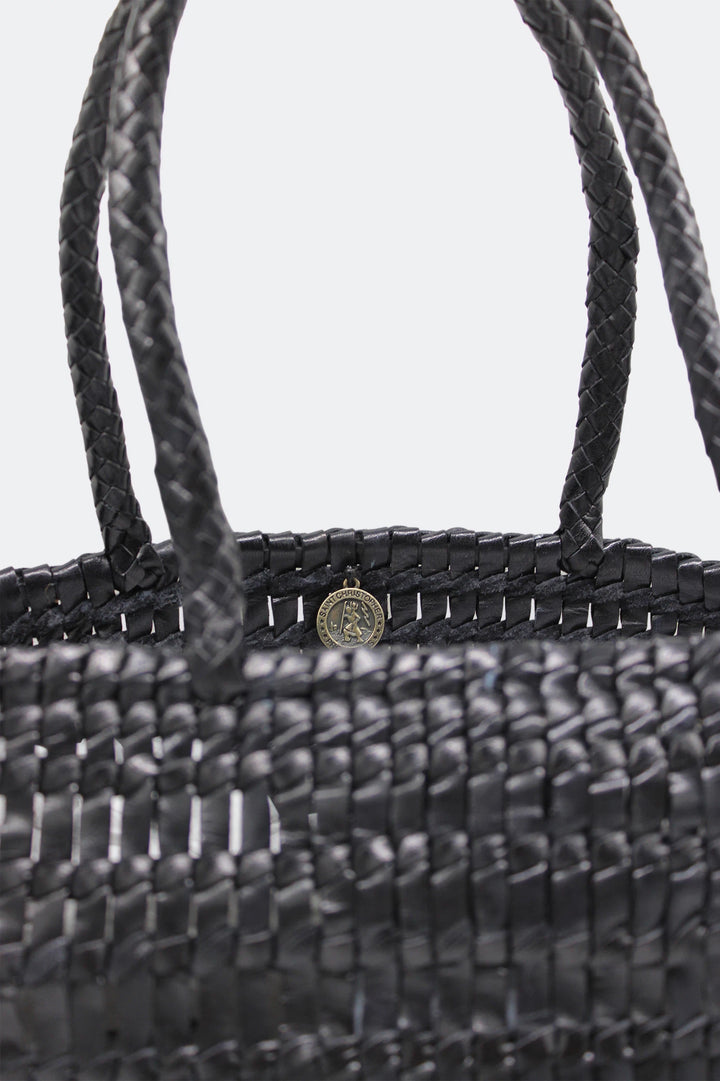 Dragon Diffusion - Terrafino Black - Woven leather Bag Handmade