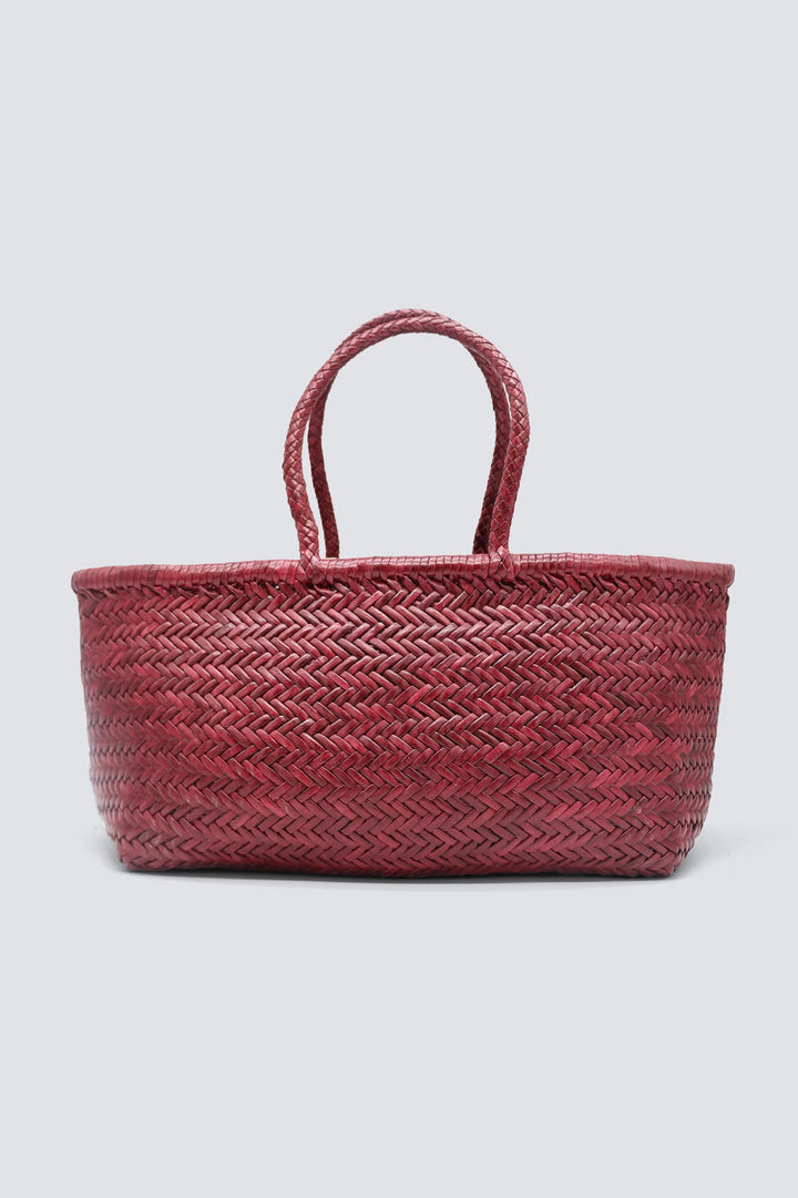 Dragon Diffusion - Woven Leather Bag - Triple Jump Big Bordo