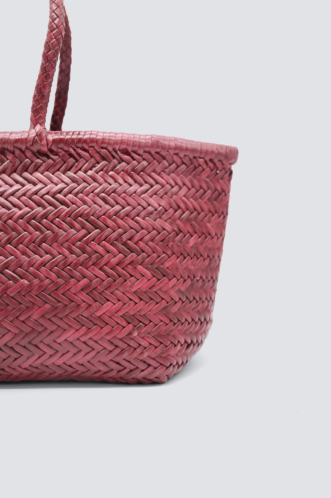 Dragon Diffusion - Woven Leather Bag - Triple Jump Big Bordo