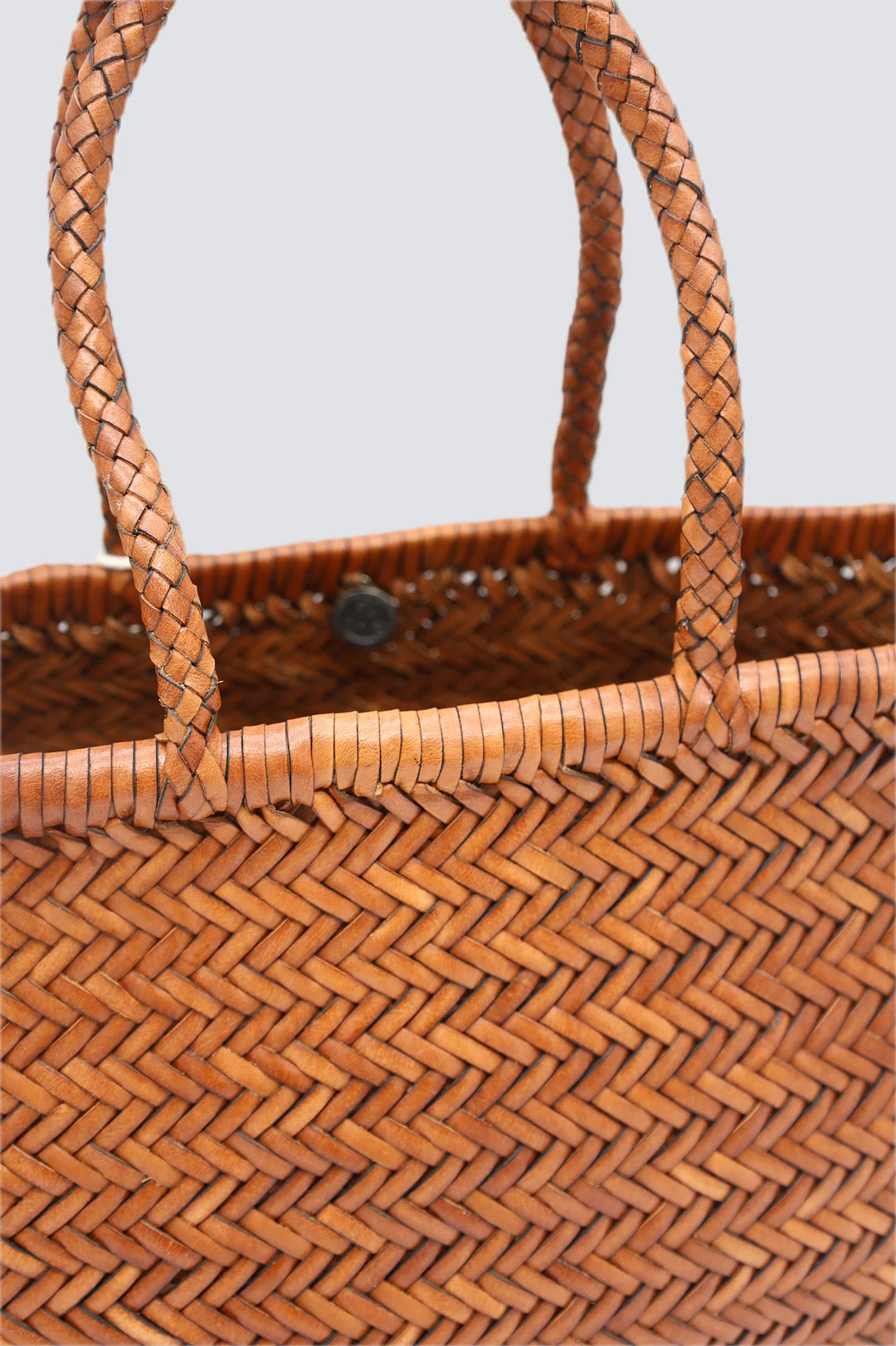 Dragon Diffusion - Triple Jump Big Tan - Woven Leather Bag Handmade