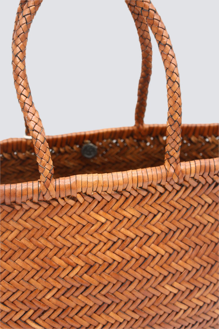 Dragon Diffusion - Triple Jump Big Tan - Woven Leather Bag Handmade