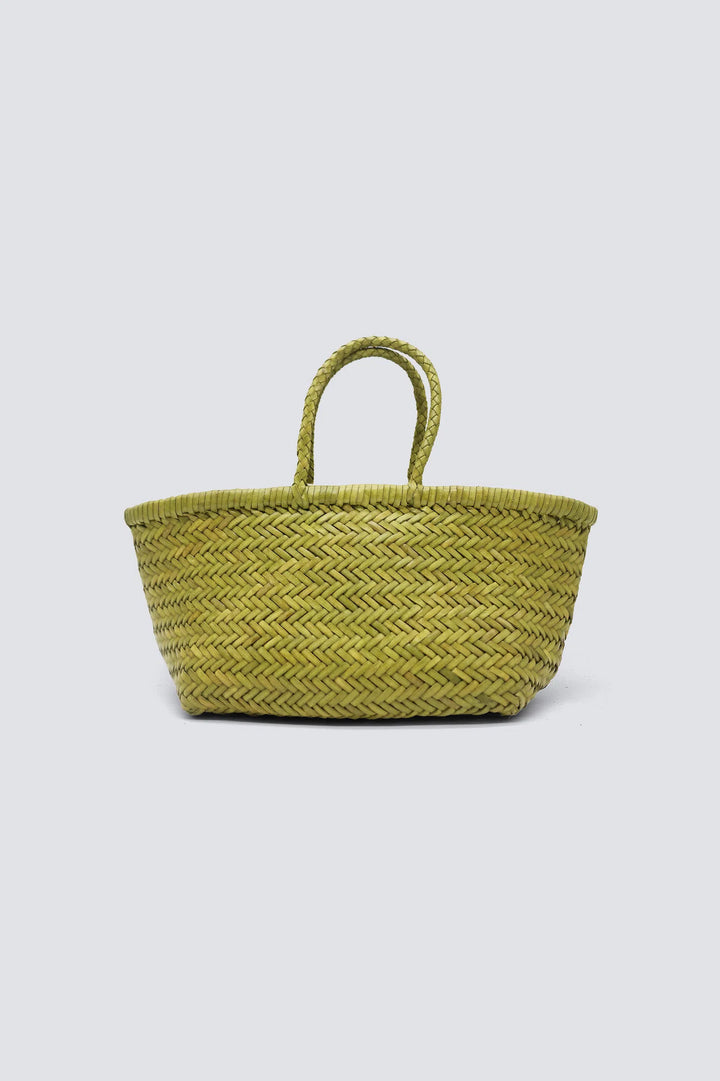 Dragon Diffusion - Woven Leather Bag - Triple Jump Small Bamboo Green